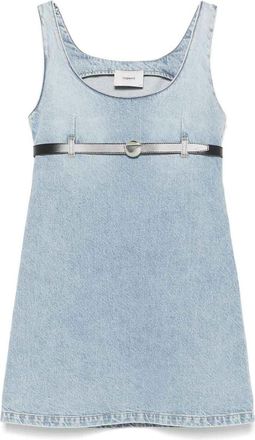 Coperni Short denim dress with belt
