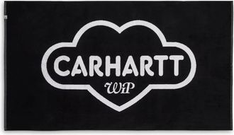 Carhartt Work in Progress Cloud Heart Handdoek - Heren - Handdoeken - Zwart - ONE Size - Katoen - Home