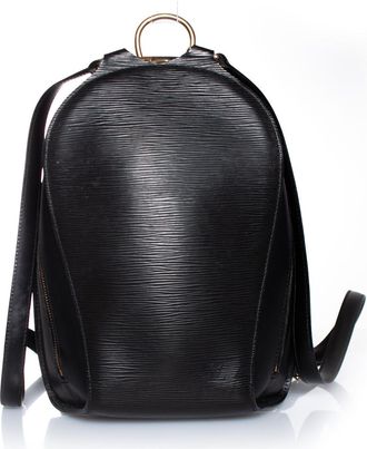 Louis Vuitton Louis Vuitton Epi Mabillon zwarte leren tas