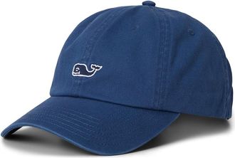 Vineyard Vines Classic Baseball Mens Hat Traditional Mens Hats Moonshine, Cotton/Leather