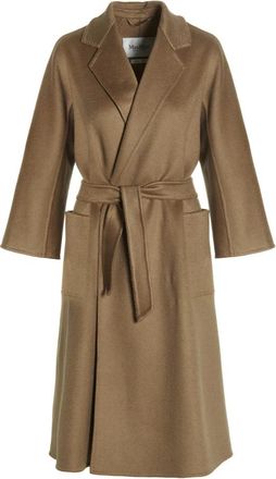 Max Mara Ludmilla Icon Coat - Dames - Jas met riem - Beige - M - Kasjmier - Jassen