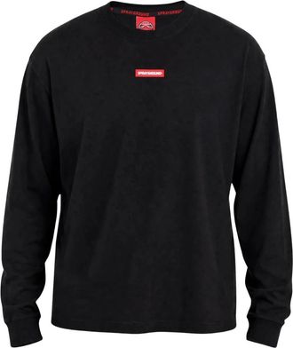 Sprayground Sketch Shark Long T-Shirt - Heren - Longsleeves - Zwart - S - Katoen - Tops