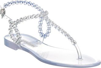 Aquazzura Almost Bare Crystal Jelly Sandal