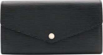 Louis Vuitton Pre-owned Long wallet (bi-fold) - Dames - Vintage Accessoires - Zwart - ONE Size - Vintage