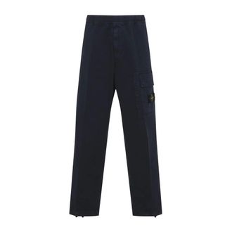 Stone Island Cargo Trousers - male - Stone Island - Straight Trousers - Blue - W30 - Trousers