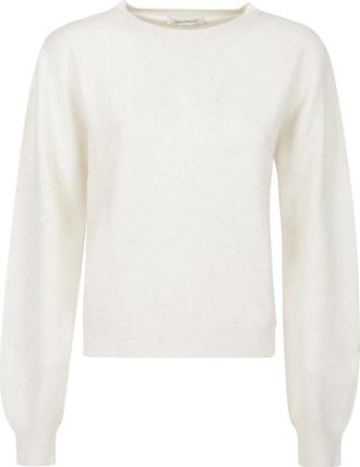 Hinnominate Casual Ronde Hals Sweater - Dames - Ronde hals truien - Wit - XS - Truien & Vesten