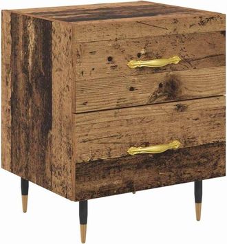 vidaXL Vidaxl - Armario de Noche con cajón Madera vieja 40 x 35 x 47.5 cm