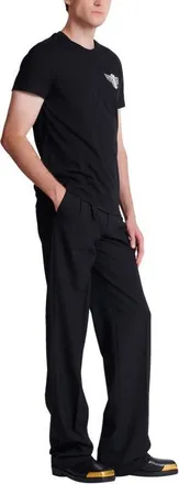 Balmain Emblem Printed T-shirt in Black at Nordstrom, Size Xxx-Large