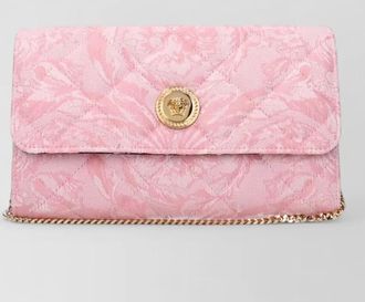Versace la medusa fabric clutch bag