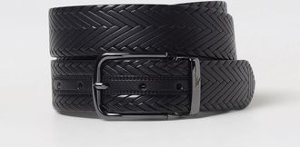 Emporio Armani Cintura Emporio Armani in pelle intrecciata chevron