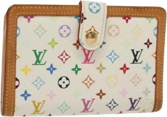 Louis Vuitton Pre-owned Wallets, female, White, Size: ONE SIZE Pre-owned Canvas Wallet