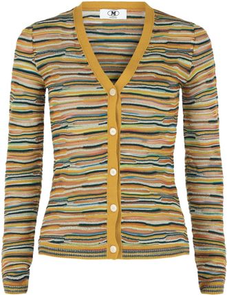 M Missoni Fitted Striped Cardigan
