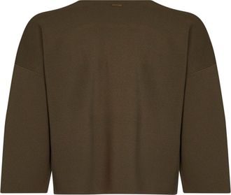 Max Mara Womens Top Mxmformo Khaki Green Viscose Knitwear Sweater