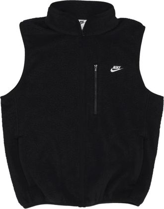 Nike Sherpa Fleece Club Vest - Heren - Bodywarmers - Zwart - S - Polyester - Fitness