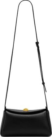 Ami Borsa a spalla Carrousel con logo inciso - Nero