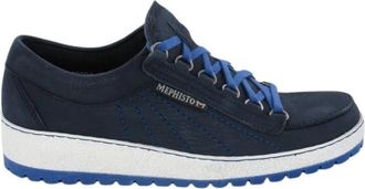 Mephisto Kleurrijke Heren Veterschoen - Heren - Sneakers - Blauw - 44 1/2 EU - Schoenen