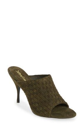 Jeffrey Campbell Bonsoir Slide Sandal in Olive Suede at Nordstrom, Size 9.5