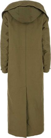 Prada Womens Army Green Nylon Parka Cowo-Co Giubbini Jacket