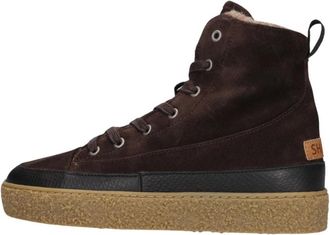Shabbies Amsterdam Chewy Lily Enkellaars - Dames - Sneakers - Bruin - 36 EU - Leer - Schoenen