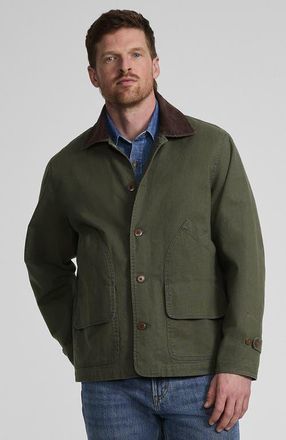 Lands End Canvas Barn Jacket in Forest Moss at Nordstrom, Size Xx-Large