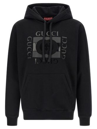 Gucci Mens Incrocio Gg Hoodie