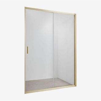 Sklum Mampara doccia con accesso frontale e porta scorrevole soft closing, vetro temperato 6 mm e alluminio Dover SKLUM
