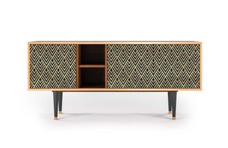 StoryZ Mueble de TV azul 3 puertas L 150 cm