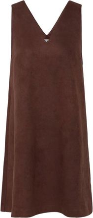 Ichi Abito Corto - - Dresses - Donna - Marrone - M