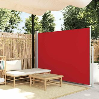 vidaXL Toldo Lateral Retr&aacute;ctil De Jard&iacute;n Rojo 170x300 Cm Vidaxl