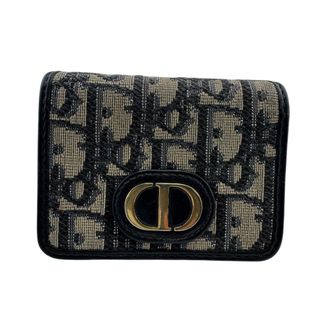 Dior Navy Canvas Wallet (Tri-Fold) (Pre-Owned)