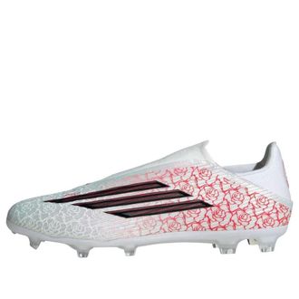 adidas F50 League Laceless FG/MG White Black Lucid Red KJ3781