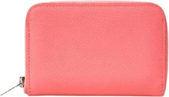Herm&egrave;s Portafoglio Zip Ango Evercolor Pre-owned - - Pre-owned - Donna - Rosa - ONE SIZE