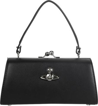Vivienne Westwood Doll XL Frame Handtas - Dames - Handtassen - Zwart - ONE Size - Leer - Tassen