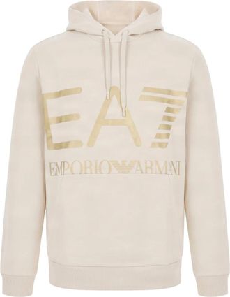 Emporio Armani Emporio Armani Ea7, Heren, Sweatshirts & Hoodies, Beige, Maat: S Katoen