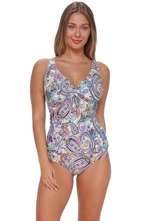 Sunsets Forever Tankini Swimsuit Top - DD Cup in Tide Pool Twist at Nordstrom, Size 32