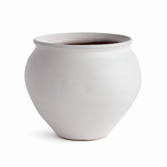Napa Home & Garden Mirela Drum Vase in White at Nordstrom, Size Large