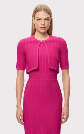 H&eacute;rve L&eacute;ger The Annie Bolero in Magenta at Nordstrom, Size Xx-Small