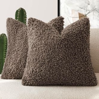 OEM Fundas De Coj&iacute;n Decorativas Y Texturizadas, Fundas Suaves Para Sillas, Sof&aacute;s, Dormitorios Y Salas De Estar, Accesorios Para El Hogar, Juego De 2, 45 X
