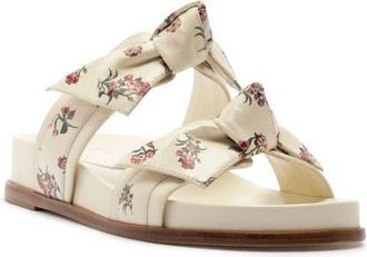Alexandre Birman x Agua by Agua Bendita Maxi Clarita Slide Sandal in Off Quebrada/Print Quebrada at Nordstrom, Size 10.5