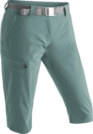 Maier Sports Caprihose MAIER SPORTS Inara slim 3/4, Damen, Gr. 46, Normalgr&ouml;ssen, blau (mittelblau), 90% Polyamid, 10% Elasthan, Hosen Caprihose, Damen Wanderhose,