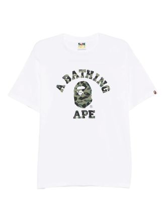 A Bathing Ape 1st Camo College T-shirt - White