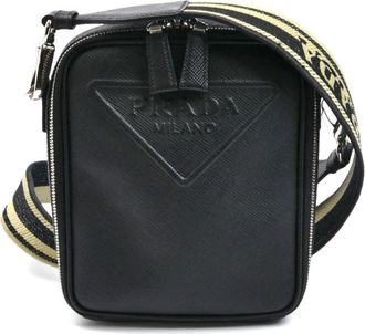 Prada Black Leather Shoulder Bag (Pre-Owned)