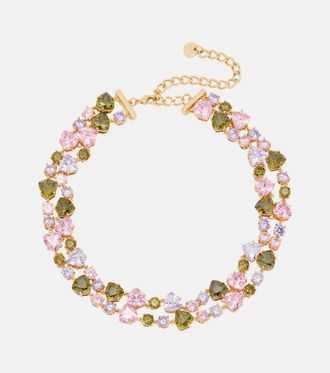 Self Portrait Crystal-embellished necklace