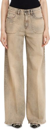 Diesel Flare Jeans Regular Waist 1978 D-Akemi,, Zip fly
