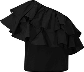 Max Mara Mseorca Couture Top In Cotton Jersey