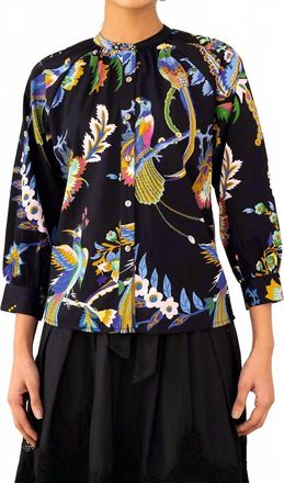 Banjanan Leonie Long Sleeve Top In Black