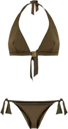 Balmain Set bikini a triangolo - Verde