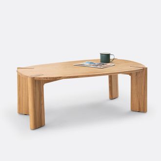 La Redoute Interieurs Salontafel in massief eik, Elmo