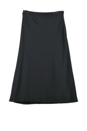 Calvin Klein Black Flared Long Skirt