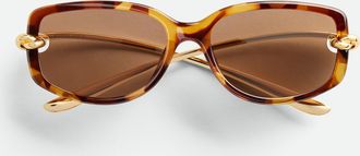 Bottega Veneta Occhiali Da Sole Rettangolari Knot - Bottega Veneta